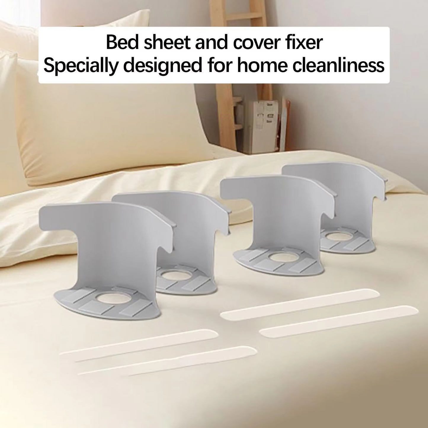 4Pcs Bed Sheet Corner Grippers Heavy Duty Mattress Straps Non Slip Sheet Holders Bed sheet fixing clippers
